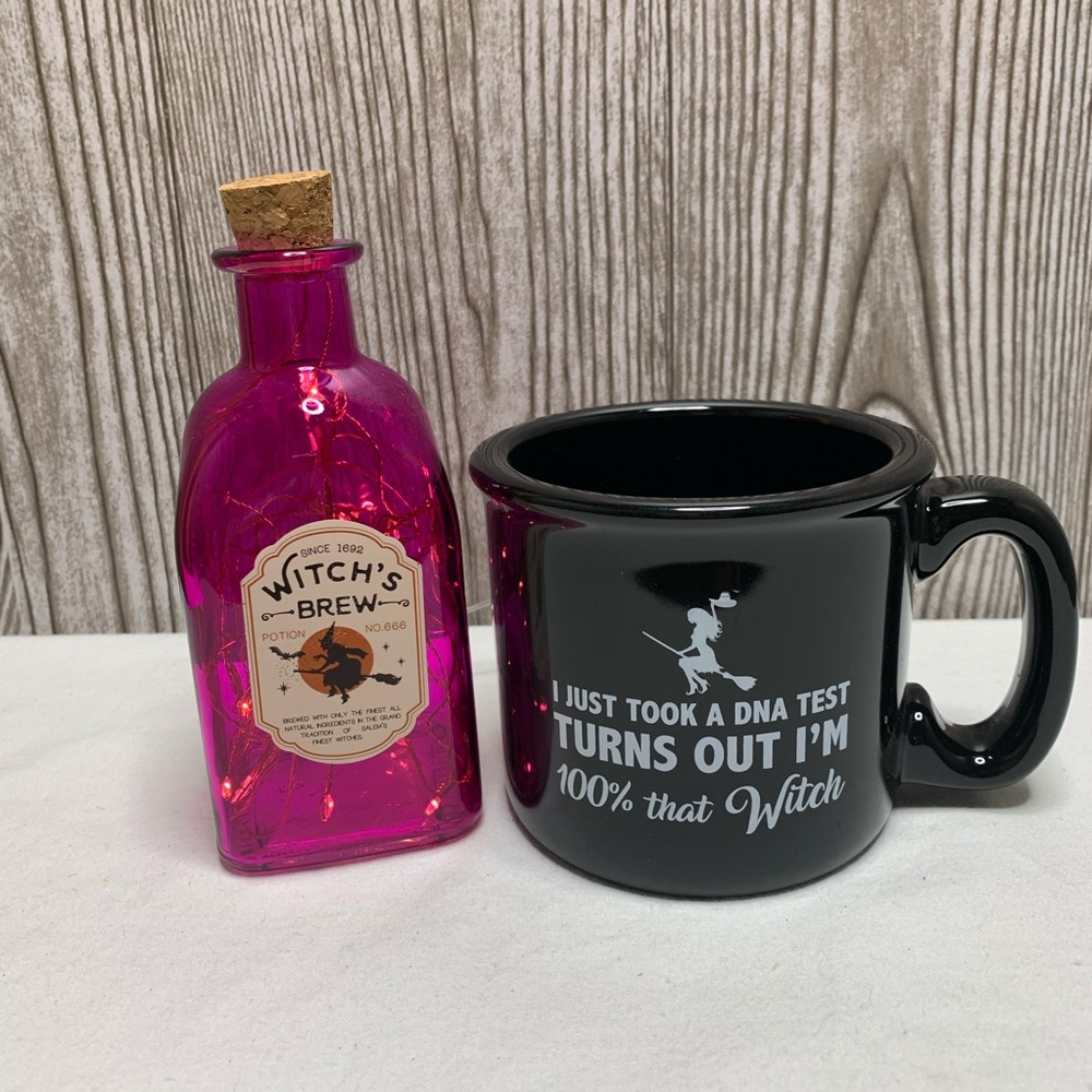 NWT 🧙Magic WITCH’S BREW Light-Up Bottle Decor Set - Picture 4 of 9